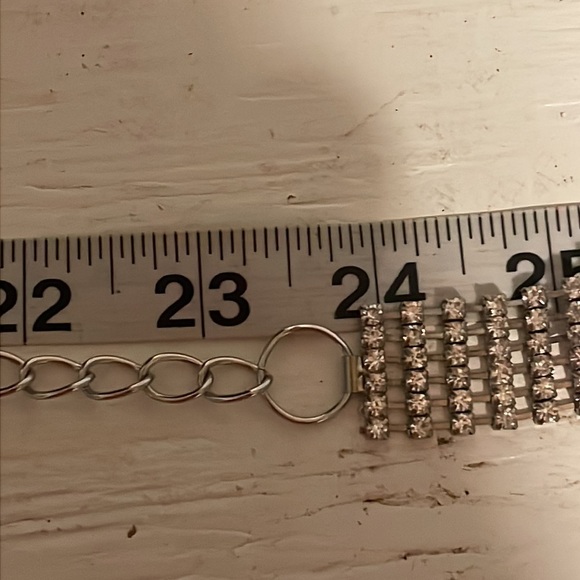 MCM 27” silver tone 6 row w/636 prong set Austrian crystals Tennis necklace - Picture 12 of 14